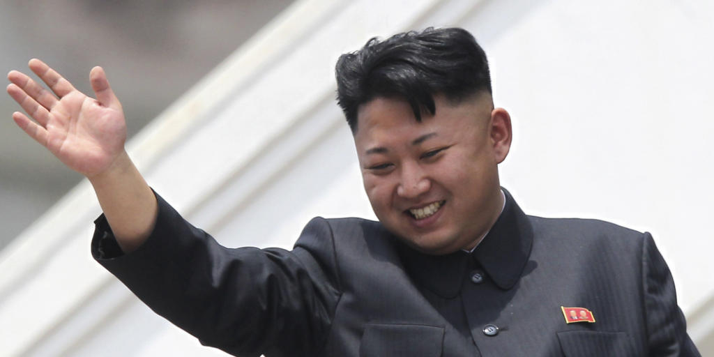 FILE - In this July 27, 2013 file photo, North Korean leader Kim Jong Un waves to war veterans during a mass military parade celebrating the 60th anniversary of the Korean War armistice in Pyongyang, North Korea. Despite thinly sourced reports that an order went out in mid-March 2014 for university students to buzz cut the sides of their heads just like North Koreas supreme leader, recent visitors to the country say they havent seen evidence of any mass haircutting. (AP Photo/Wong Maye-E, File)