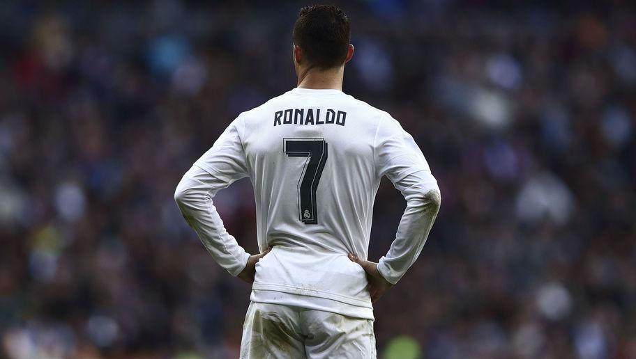 MADRID, SPAIN - FEBRUARY 27: Cristiano Ronaldo of Real Madrid CF reacts during the La Liga match between Real Madrid CF and Club Atletico de Madrid at Estadio Santiago Bernabeu on February 27, 2016 in Madrid, Spain.  (Photo by Gonzalo Arroyo Moreno/Getty Images)