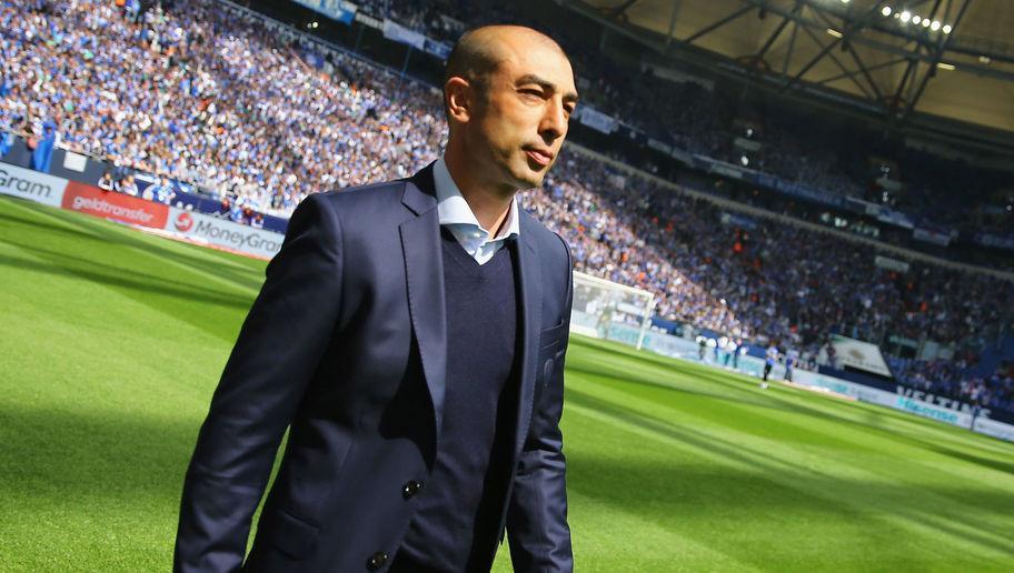 GELSENKIRCHEN, GERMANY - MAY 02: Head coach Roberto Di Matteo of Schalke looks on prior to  the Bundesliga match between FC Schalke 04 and VfB Stuttgart at Veltins Arena on May 2, 2015 in Gelsenkirchen, Germany.  (Photo by Christof Koepsel/Bongarts/Getty Images)