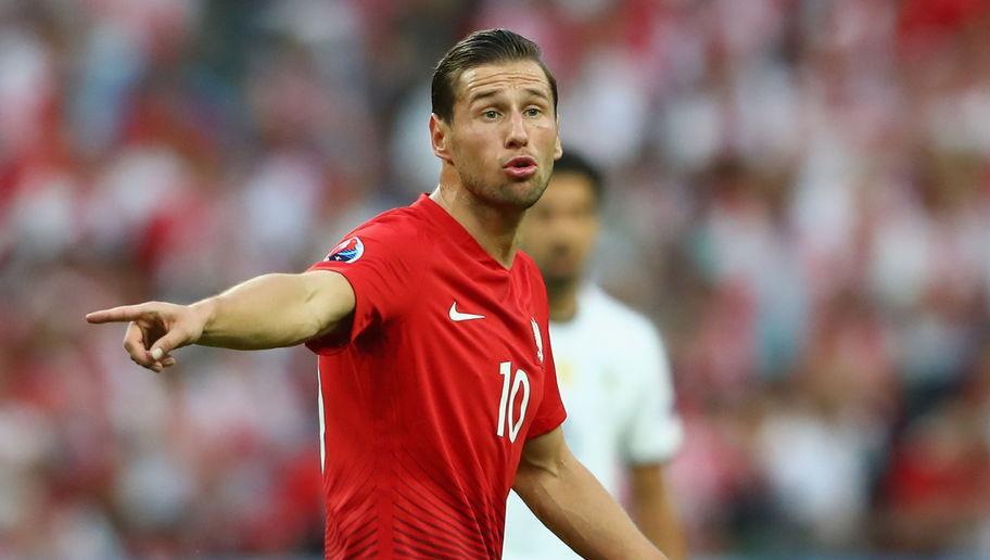 PARIS, FRANCE - JUNE 16:  Grzegorz Krychowiak of Poland reacts during the UEFA EURO 2016 Group C match between Germany and Poland at Stade de France on June 16, 2016 in Paris, France.  (Photo by Alexander Hassenstein/Getty Images)