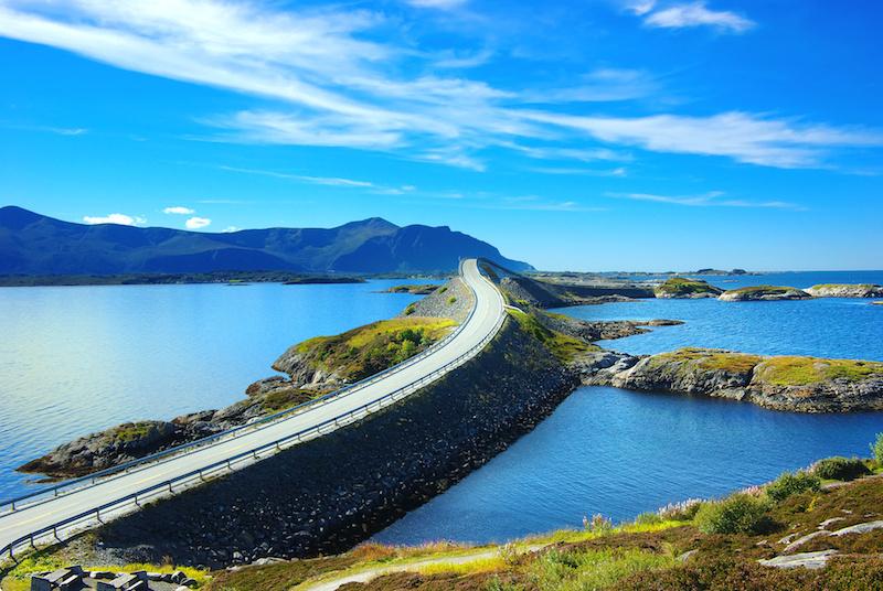 Picturesque Norway landscape. Atlanterhavsvegen